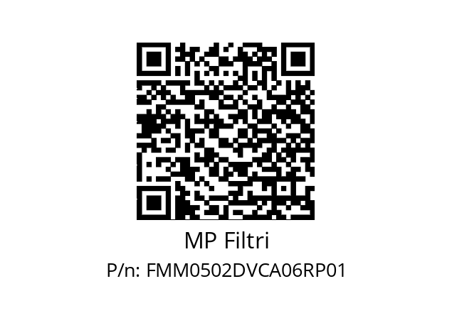  FMM-050-2-D-V-C-A06-R-P01 MP Filtri FMM0502DVCA06RP01