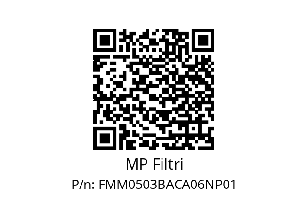  FMM-050-3-B-A-C-A06-N-P01 MP Filtri FMM0503BACA06NP01