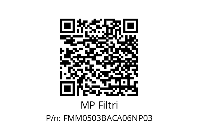  FMM-050-3-B-A-C-A06-N-P03 MP Filtri FMM0503BACA06NP03