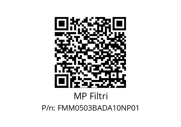  FMM-050-3-B-A-D-A10-N-P01 MP Filtri FMM0503BADA10NP01