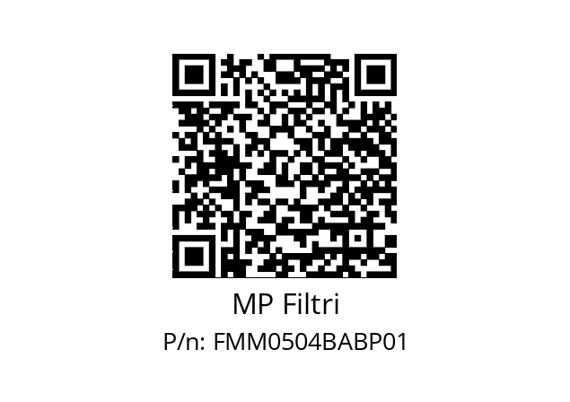  FMM-050-4-B-A-B-XXX-P01 MP Filtri FMM0504BABP01