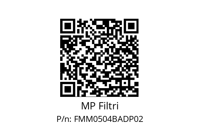  FMM-050-4-B-A-D-XXX-P02 MP Filtri FMM0504BADP02