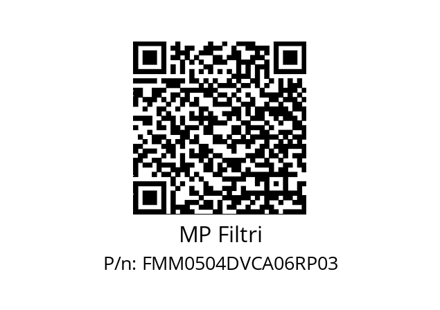  FMM-050-4-D-V-C-A06-R-P03 MP Filtri FMM0504DVCA06RP03