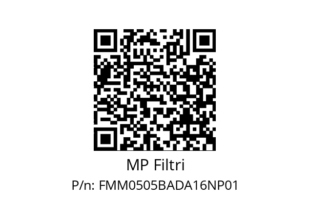  FMM-050-5-B-A-D-A16-N-P01 MP Filtri FMM0505BADA16NP01