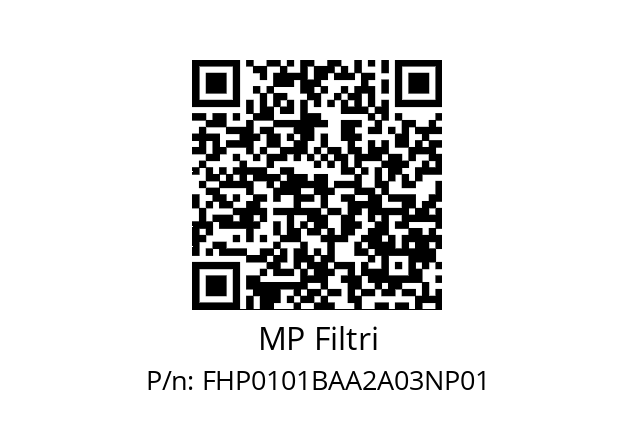  FHP-010-1-B-A-A-2-A03-N-P01 MP Filtri FHP0101BAA2A03NP01