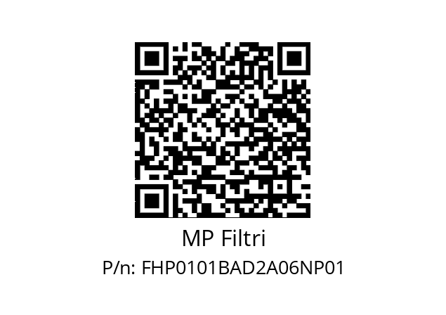  FHP-010-1-B-A-D-2-A06-N-P01 MP Filtri FHP0101BAD2A06NP01