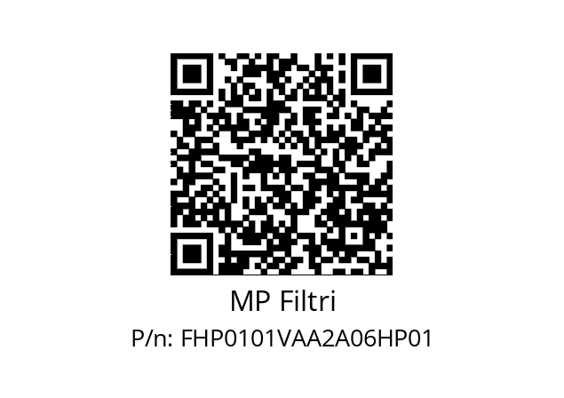  FHP-010-1-V-A-A-2-A06-H-P01 MP Filtri FHP0101VAA2A06HP01