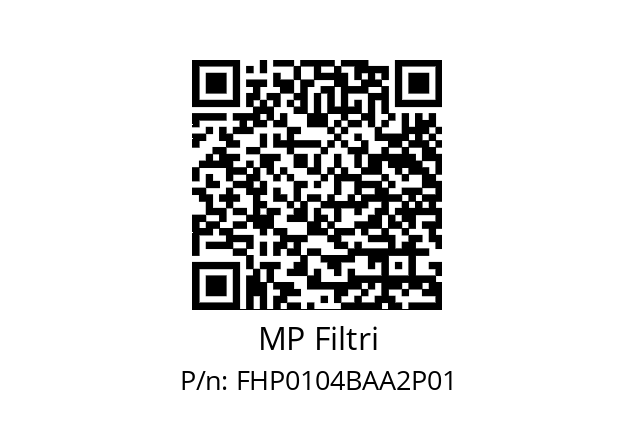  FHP-010-4-B-A-A-2-XXX-P01 MP Filtri FHP0104BAA2P01