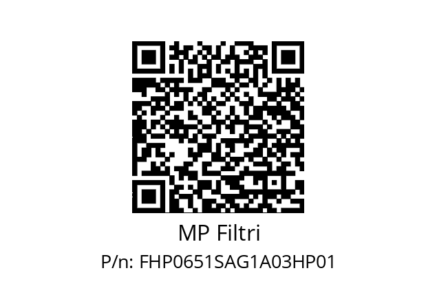  FHP-065-1-S-A-G1-A03-H-P01 MP Filtri FHP0651SAG1A03HP01