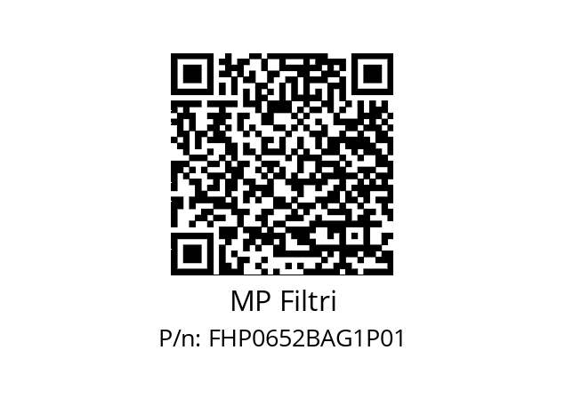  FHP-065-2-B-A-G1-XXX-P01 MP Filtri FHP0652BAG1P01