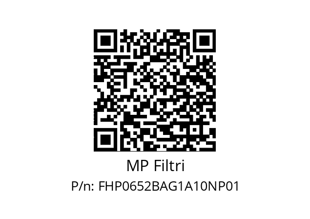  FHP-065-2-B-A-G1-A10-N-P01 MP Filtri FHP0652BAG1A10NP01