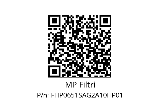  FHP-065-1-S-A-G2-A10-H-P01 MP Filtri FHP0651SAG2A10HP01