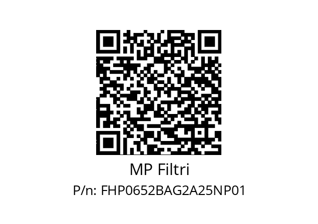  FHP-065-2-B-A-G2-A25-N-P01 MP Filtri FHP0652BAG2A25NP01