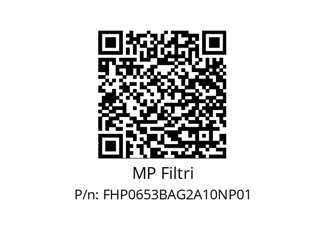  FHP-065-3-B-A-G2-A10-N-P01 MP Filtri FHP0653BAG2A10NP01