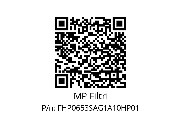  FHP-065-3-S-A-G1-A10-H-P01 MP Filtri FHP0653SAG1A10HP01