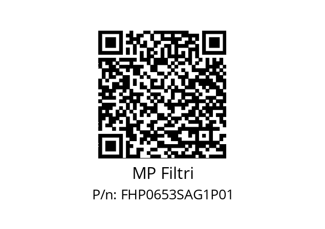  FHP-065-3-S-A-G1-XXX-P01 MP Filtri FHP0653SAG1P01