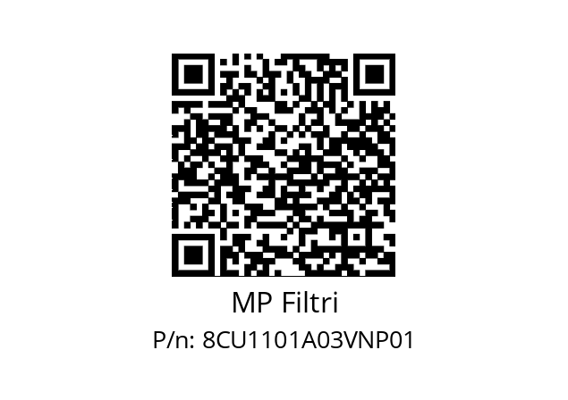  CU-110-1-A03-V-N-P01 MP Filtri 8CU1101A03VNP01