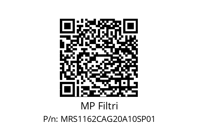  MRS-116-2-C-A-G2-0-A10-S-P01 MP Filtri MRS1162CAG20A10SP01