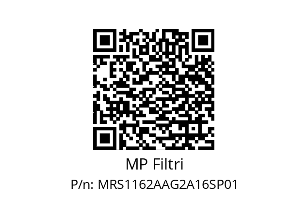  MRS-116-2-A-A-G2-0-A16-S-P01 MP Filtri MRS1162AAG2A16SP01