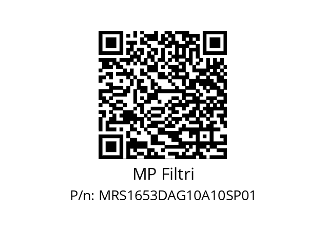  MRS-165-3-D-A-G1-0-A10-S-P01 MP Filtri MRS1653DAG10A10SP01