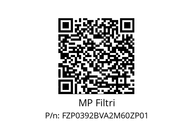  FZP-039-2-B-V-A-2-M60-Z-P01 MP Filtri FZP0392BVA2M60ZP01