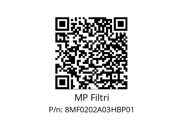  MF-020-2-A03-H-B-P01 MP Filtri 8MF0202A03HBP01