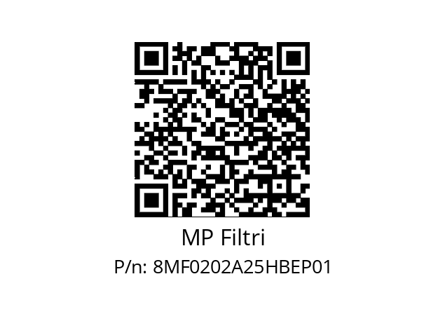  MF-020-2-A25-H-B-E-P01 MP Filtri 8MF0202A25HBEP01