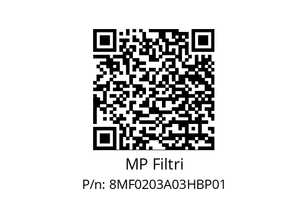  MF-020-3-A03-H-B-P01 MP Filtri 8MF0203A03HBP01