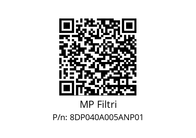  DP-040-A05-A-N-P01 MP Filtri 8DP040A005ANP01