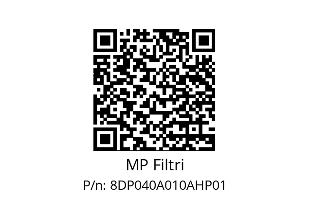  DP-040-A10-A-H-P01 MP Filtri 8DP040A010AHP01