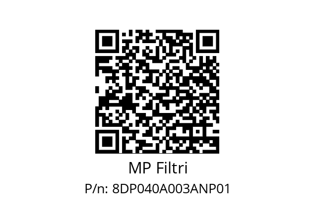  DP-040-A03-A-N-P01 MP Filtri 8DP040A003ANP01