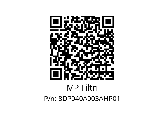  DP-040-A03-A-H-P01 MP Filtri 8DP040A003AHP01