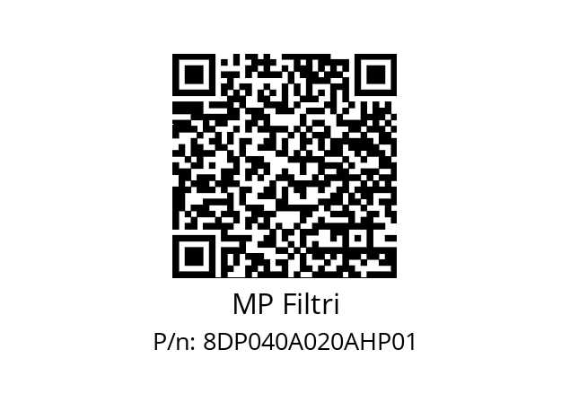  DP-040-A20-A-H-P01 MP Filtri 8DP040A020AHP01