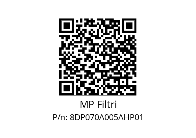  DP-070-A05-A-H-P01 MP Filtri 8DP070A005AHP01