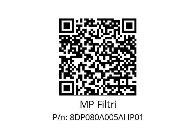  DP-080-A05-A-H-P01 MP Filtri 8DP080A005AHP01