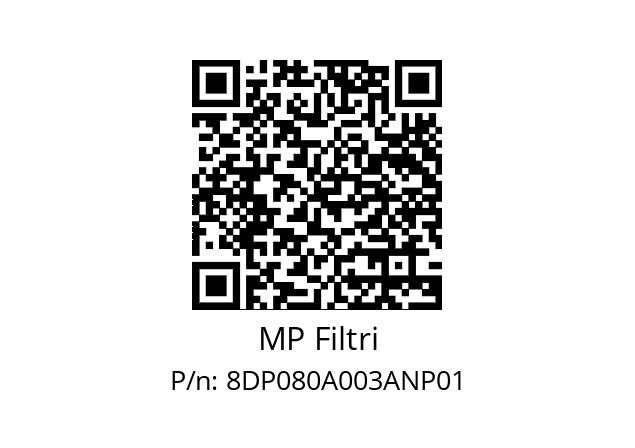  DP-080-A03-A-N-P01 MP Filtri 8DP080A003ANP01