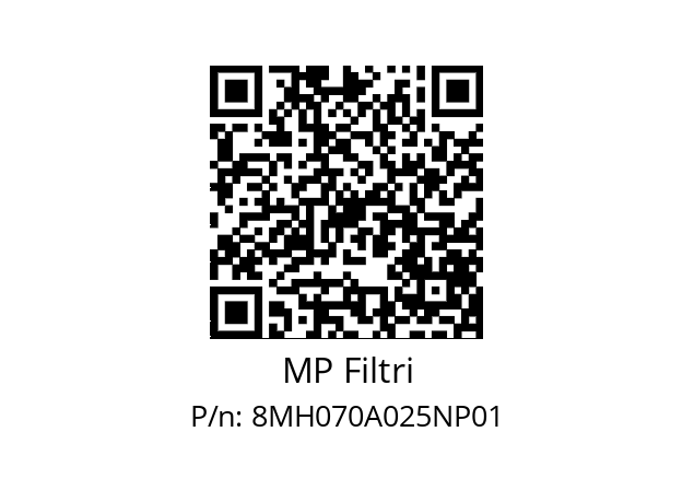  MH-070-A25-A-N-P01 MP Filtri 8MH070A025NP01