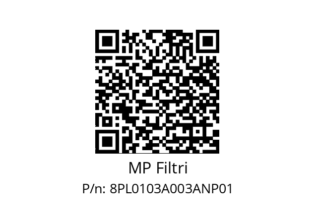  PL-010-3-A03-A-N-P01 MP Filtri 8PL0103A003ANP01