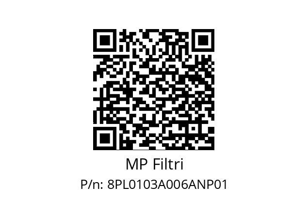  PL-010-3-A06-A-N-P01 MP Filtri 8PL0103A006ANP01