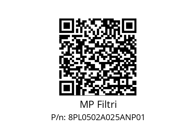  PL-050-2-A25-A-N-P01 MP Filtri 8PL0502A025ANP01