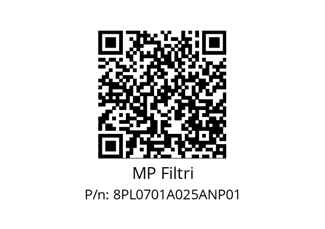  PL-070-1-A25-A-N-P01 MP Filtri 8PL0701A025ANP01