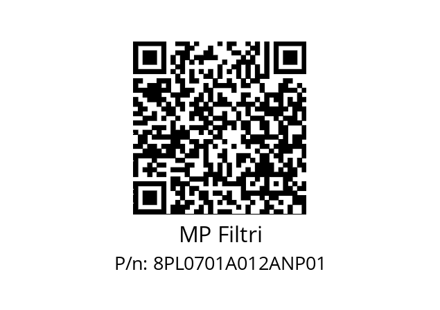  PL-070-1-A12-A-N-P01 MP Filtri 8PL0701A012ANP01