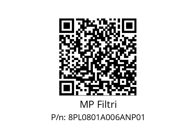  PL-080-1-A06-A-N-P01 MP Filtri 8PL0801A006ANP01