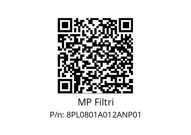  PL-080-1-A12-A-N-P01 MP Filtri 8PL0801A012ANP01