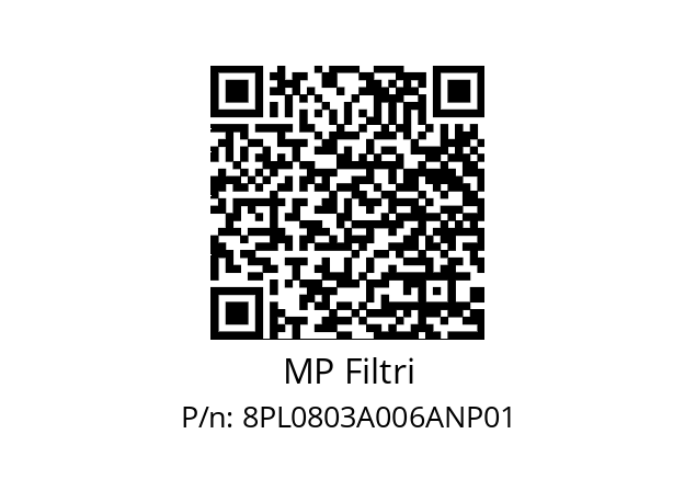  PL-080-3-A06-A-N-P01 MP Filtri 8PL0803A006ANP01