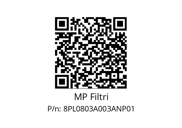  PL-080-3-A03-A-N-P01 MP Filtri 8PL0803A003ANP01