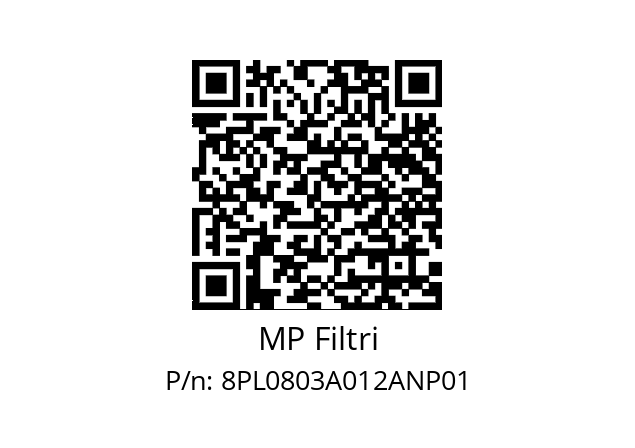  PL-080-3-A12-A-N-P01 MP Filtri 8PL0803A012ANP01