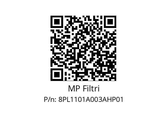  PL-110-1-A03-A-H-P01 MP Filtri 8PL1101A003AHP01