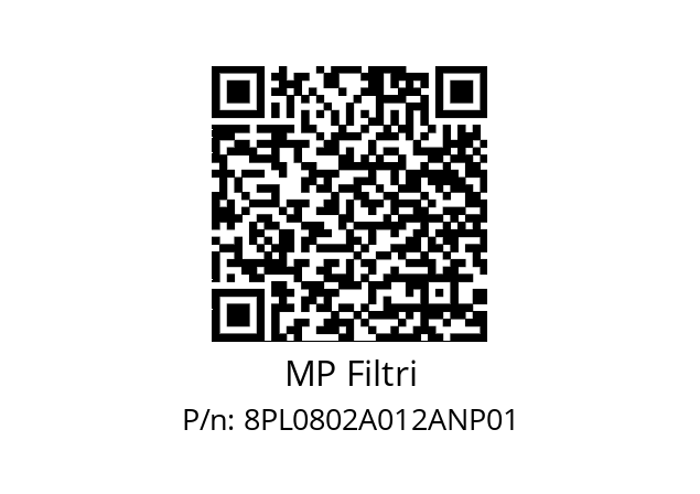  PL-080-2-A12-A-N-P01 MP Filtri 8PL0802A012ANP01