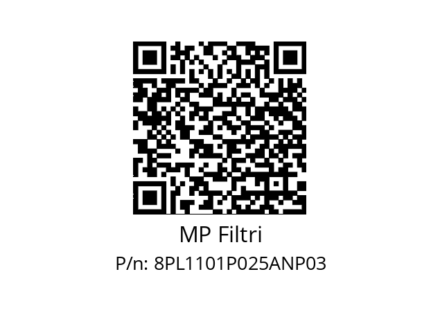  PL-110-1-P25-A-N-P03 MP Filtri 8PL1101P025ANP03